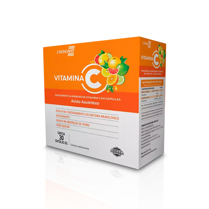 Cronovit Vitamina C Com 30 Cápsulas Gel